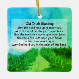 Adorno De Cerámica Que el camino se eleve para bendecirte, bendición 