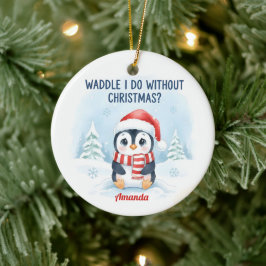 Adorno De Cerámica ¿Qué haré sin Navidad divertida Navidad