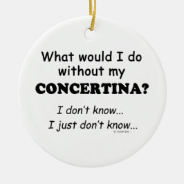 Adorno De Cerámica Qué haría, Concertina