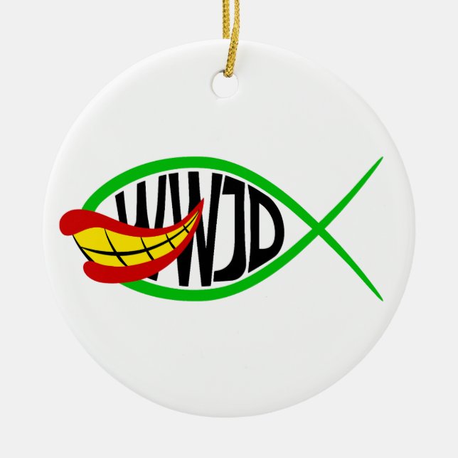 Adorno De Cerámica ¿Qué Haría El Bromista? (Frente)