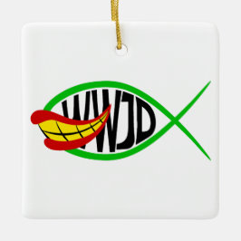 Adorno De Cerámica ¿Qué Haría El Bromista?