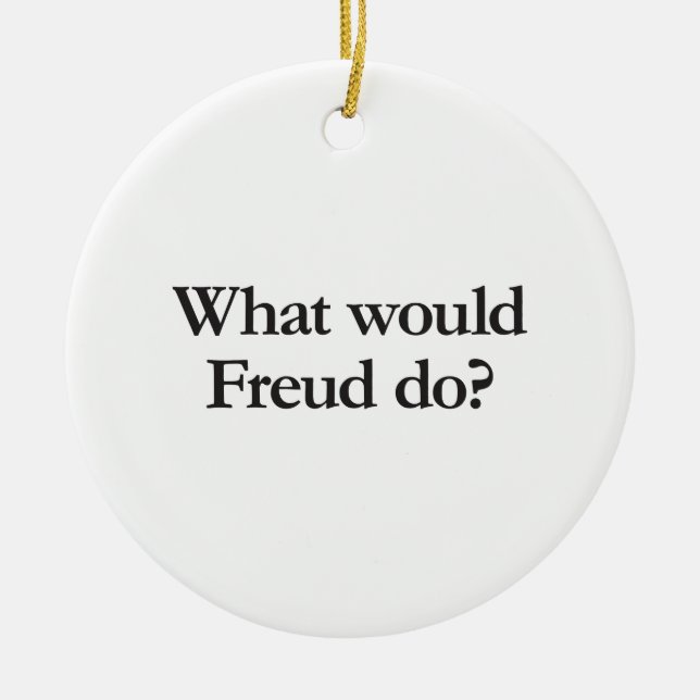 Adorno De Cerámica qué haría freud (Frente)