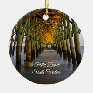 Adorno De Cerámica Que La Luz Brille A Través De Un Recuerdo Ornament