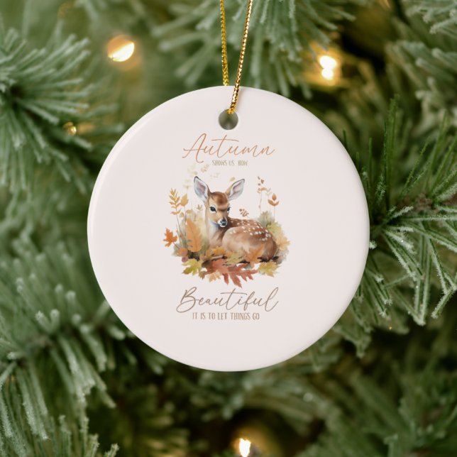 Adorno De Cerámica Que las cosas vayan de otoño (Árbol)