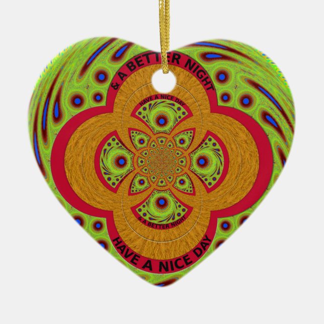 Adorno De Cerámica Que tengas un buen día (Frente)