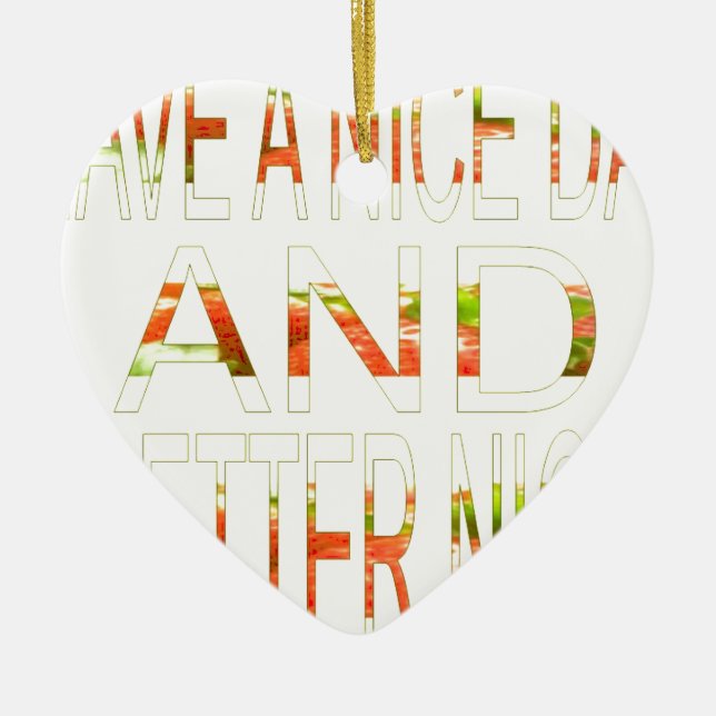 Adorno De Cerámica Que tengas un buen día (Frente)