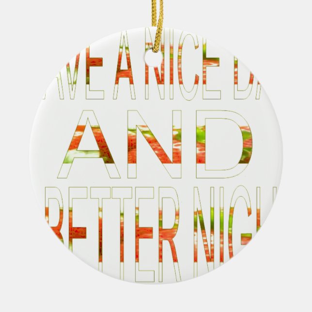 Adorno De Cerámica Que tengas un buen día (Frente)