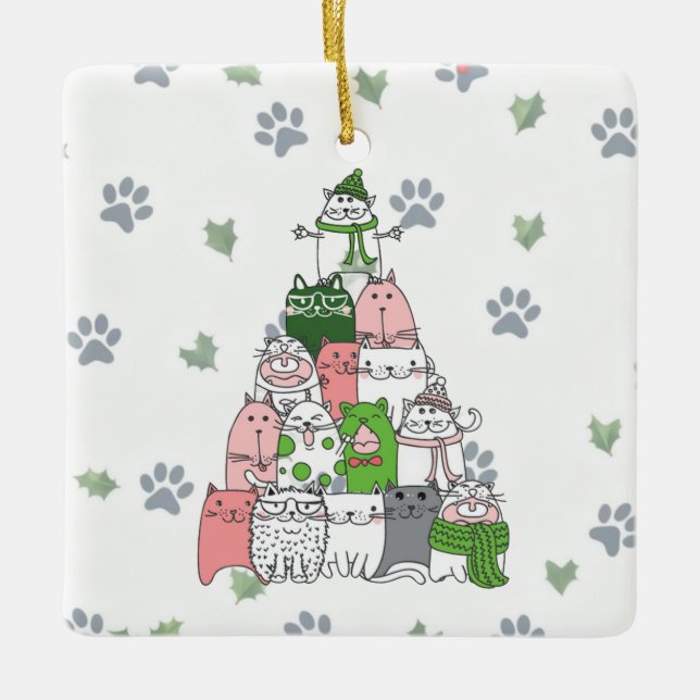 Adorno De Cerámica ¡Que tengas un Navidad Furty Little! (Anverso)