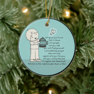 Adorno De Cerámica Que tu espíritu salga