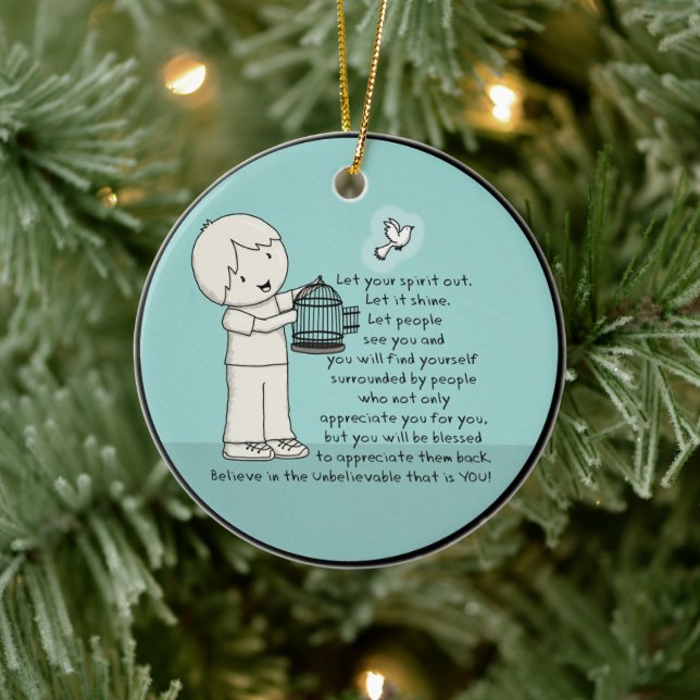 Adorno De Cerámica Que tu espíritu salga (Árbol)