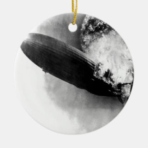 Adorno De Cerámica Quema de Zeppelin
