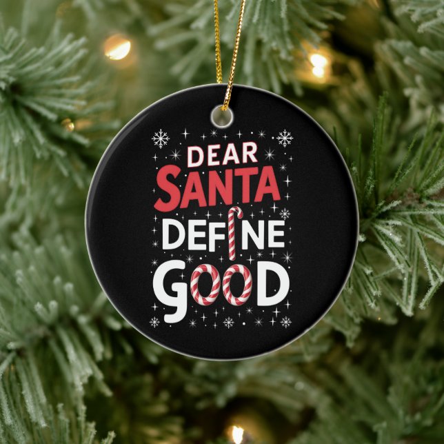 Adorno De Cerámica Querido Santa Define Buenos Navidades Navidad (Árbol)