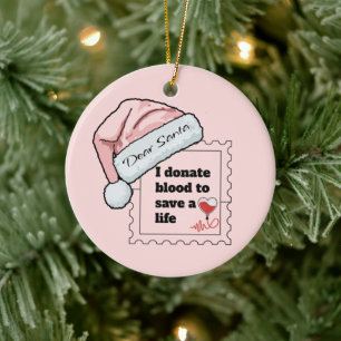Adorno De Cerámica Queridos Navidades personalizados de Santa Cute