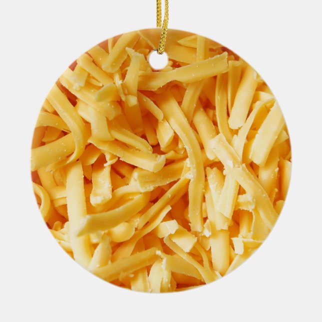 Adorno De Cerámica Queso cheddar destrozado (Frente)