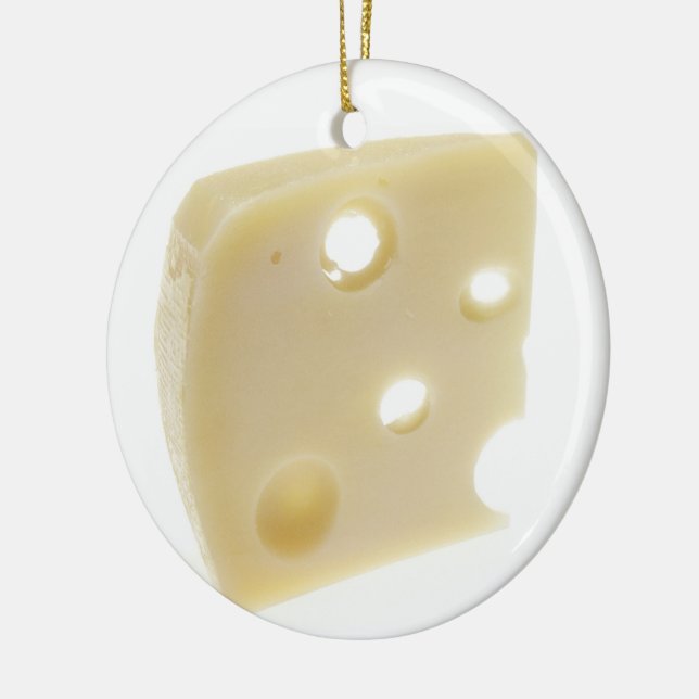 Adorno De Cerámica Queso suizo (Izquierda)