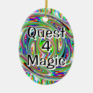 Adorno De Cerámica Quest 4 Magic ( puedes cambiar las palabras )