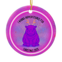 Quiero un hipopótamo para Navidad - Morado