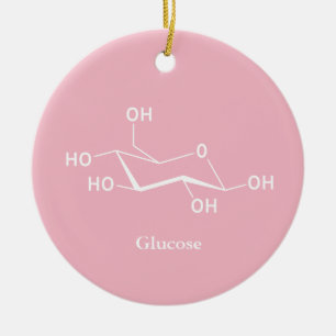 Adorno De Cerámica Química de Azúcar de Glucosa Ciencia Cool