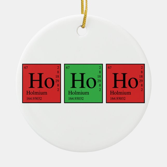 Adorno De Cerámica Química navidad (Frente)