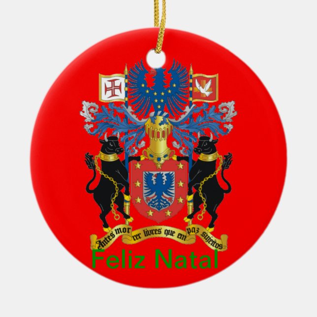 Adorno De Cerámica Rabo de Peixe* Ornament (Frente)