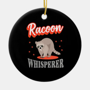 Adorno De Cerámica Raccoon Lover Raccoon Whisperer