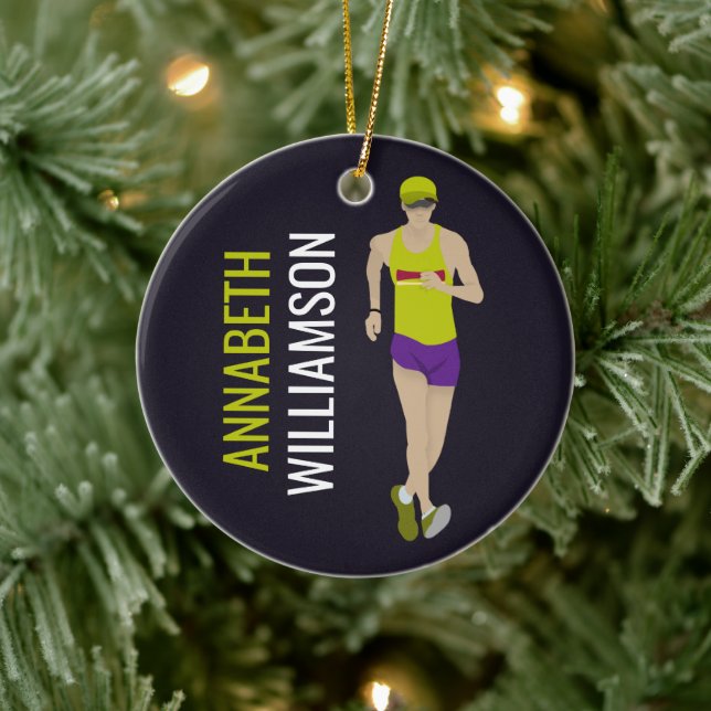 Adorno De Cerámica Race Walking (Árbol)