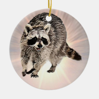 Adorno De Cerámica Racoon