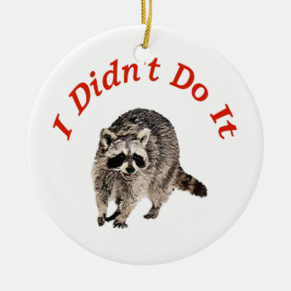 Adorno De Cerámica Racoon