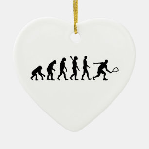 Adorno De Cerámica Racquetball de la evolución