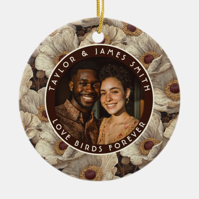 Adorno De Cerámica Radiant Anemones Accent Spring Wedding (Frente)