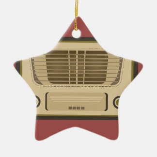 Adorno De Cerámica Radio de vintage