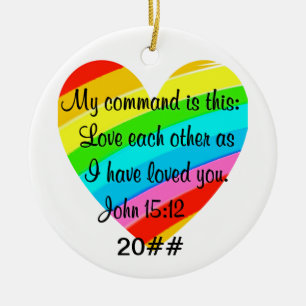 ADORNO DE CERÁMICA RAINBOW HEART JOHN DISEÑO 15:12