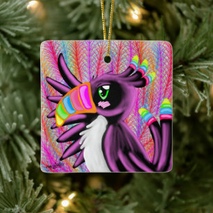 ADORNO DE CERÁMICA RAINBOW TOUCAN PARA NIÑOS