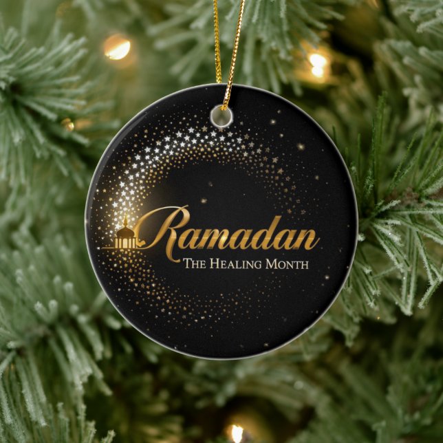 Adorno De Cerámica Ramadan MubaraK Holiday  Card (Árbol)