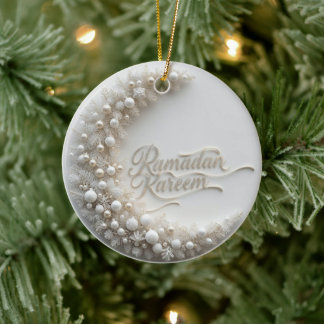 Adorno De Cerámica Ramdan Kareem Personalized Holiday  Card