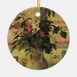 Adorno De Cerámica Ramo de flores en la ventana por Maxine Maufra
