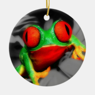 Adorno De Cerámica Rana teñida