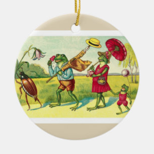 Adorno De Cerámica Rana vendimia n.º 2