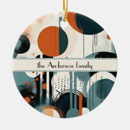 Adorno De Cerámica Ranura de Scandi, personalizado