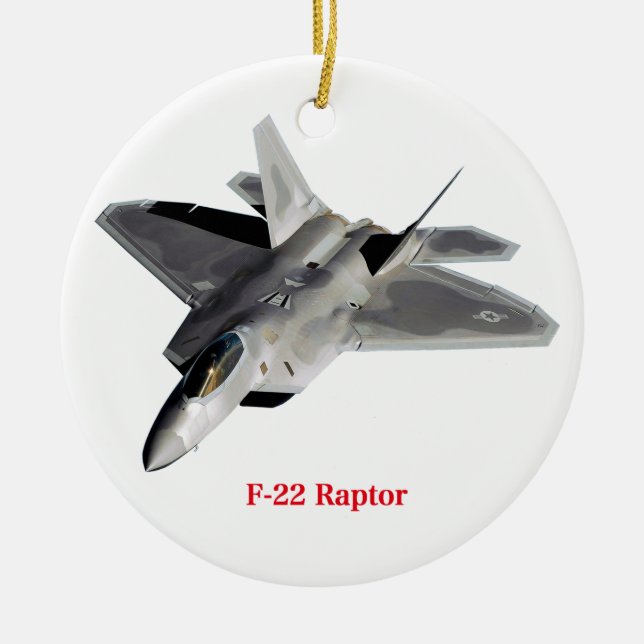 Adorno De Cerámica Raptor F-22 (Frente)
