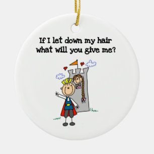 Adorno De Cerámica Rapunzel moderno