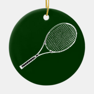 Adorno De Cerámica raqueta de tenis