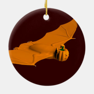 Adorno De Cerámica Rara Bate de Halloween