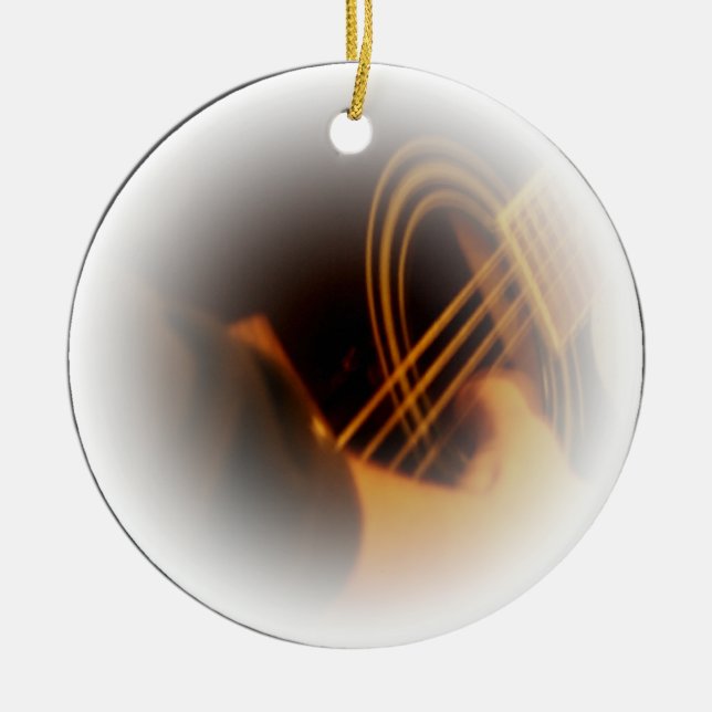 Adorno De Cerámica rasgueo de la guitarra (Frente)