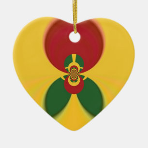Adorno De Cerámica Rasta Colores Resumen Arte Imprimir