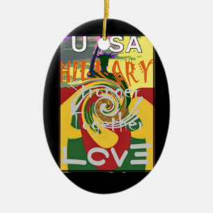 Adorno De Cerámica Rasta Colores Rojo Golden Green Hillary Art Imprim