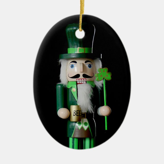 Adorno De Cerámica Rastreador de abejas irlandés (Frente)