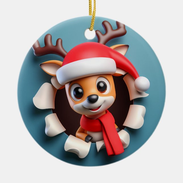 Adorno De Cerámica Ratas de rata de Santa Feliz (Frente)