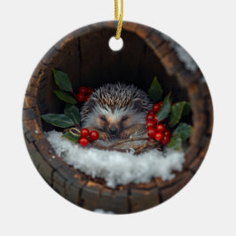 Adorno De Cerámica ratones divertidos de Navidad /erizo de fiesta nat