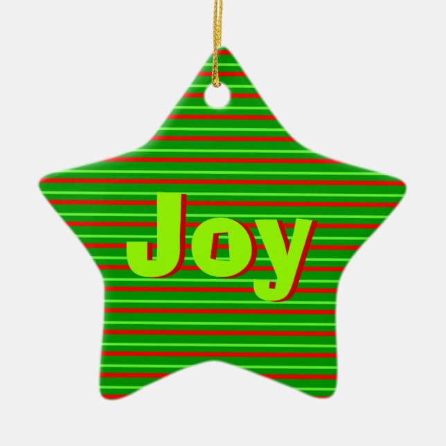 Adorno De Cerámica Rayo de navidad (Frente)